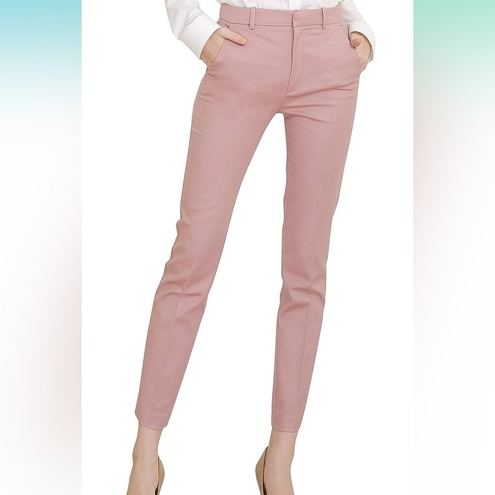 Pink fashion office pants